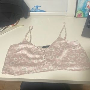 Cute pink and white dressy top